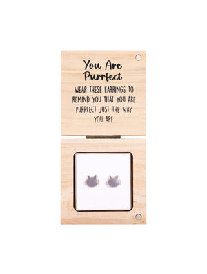 Heart & Soul Earring in Wood Box