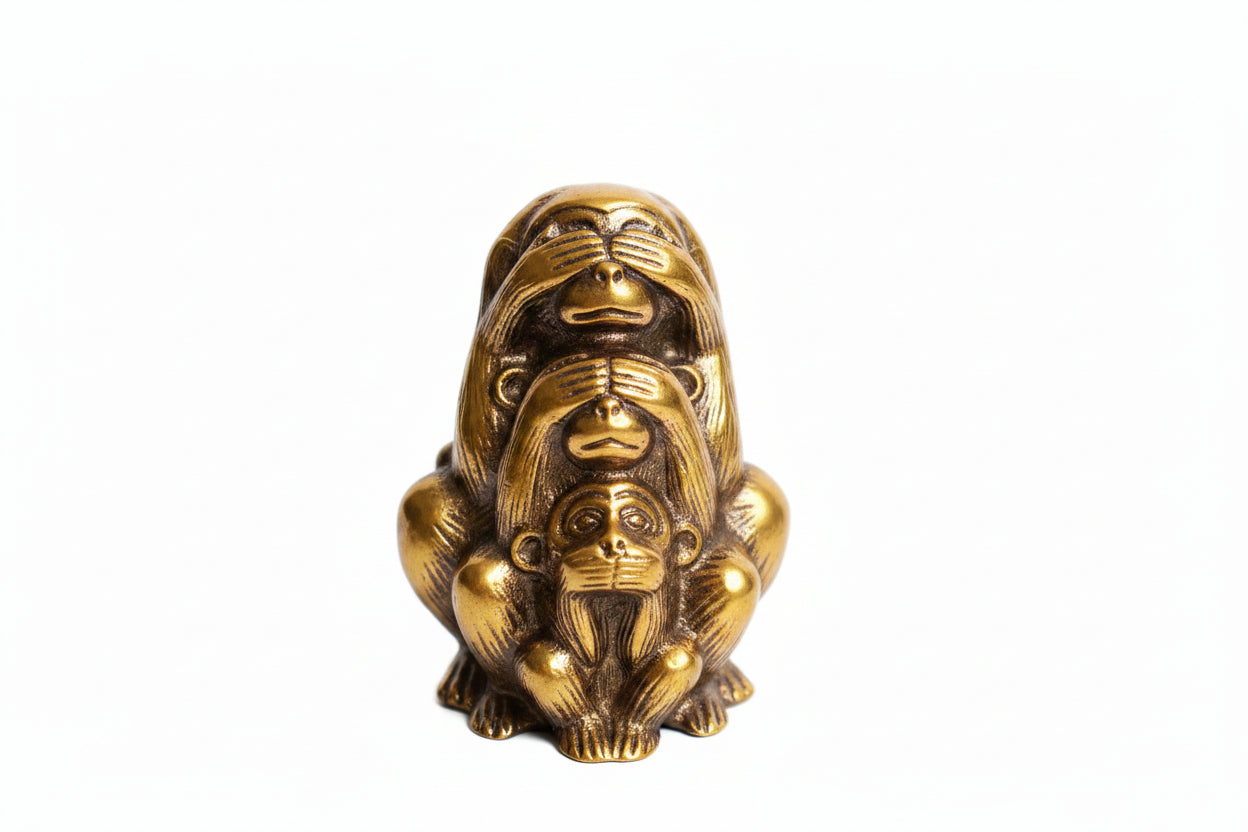 Trio Monkey Statue