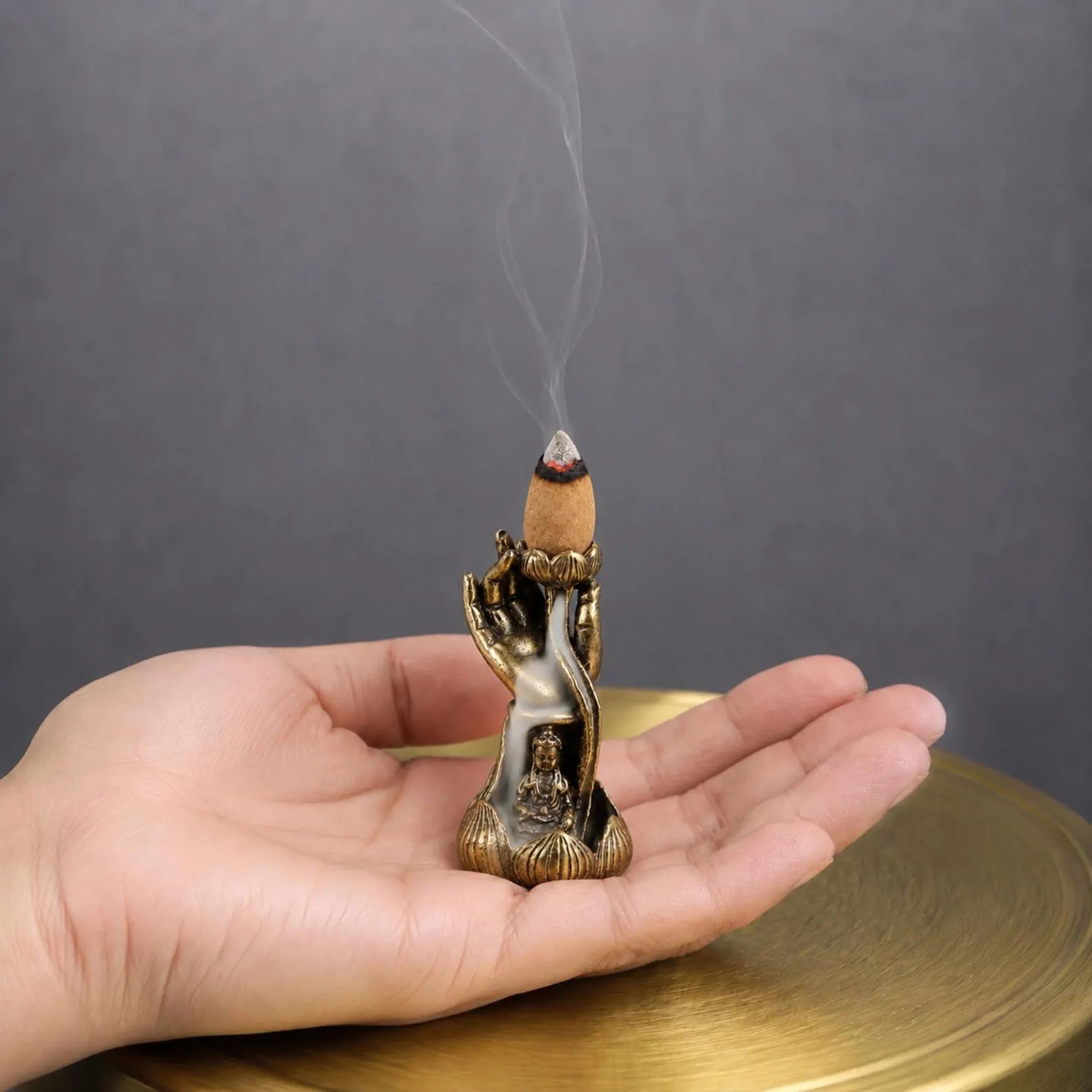 Guanyin Brass BackFlow burner