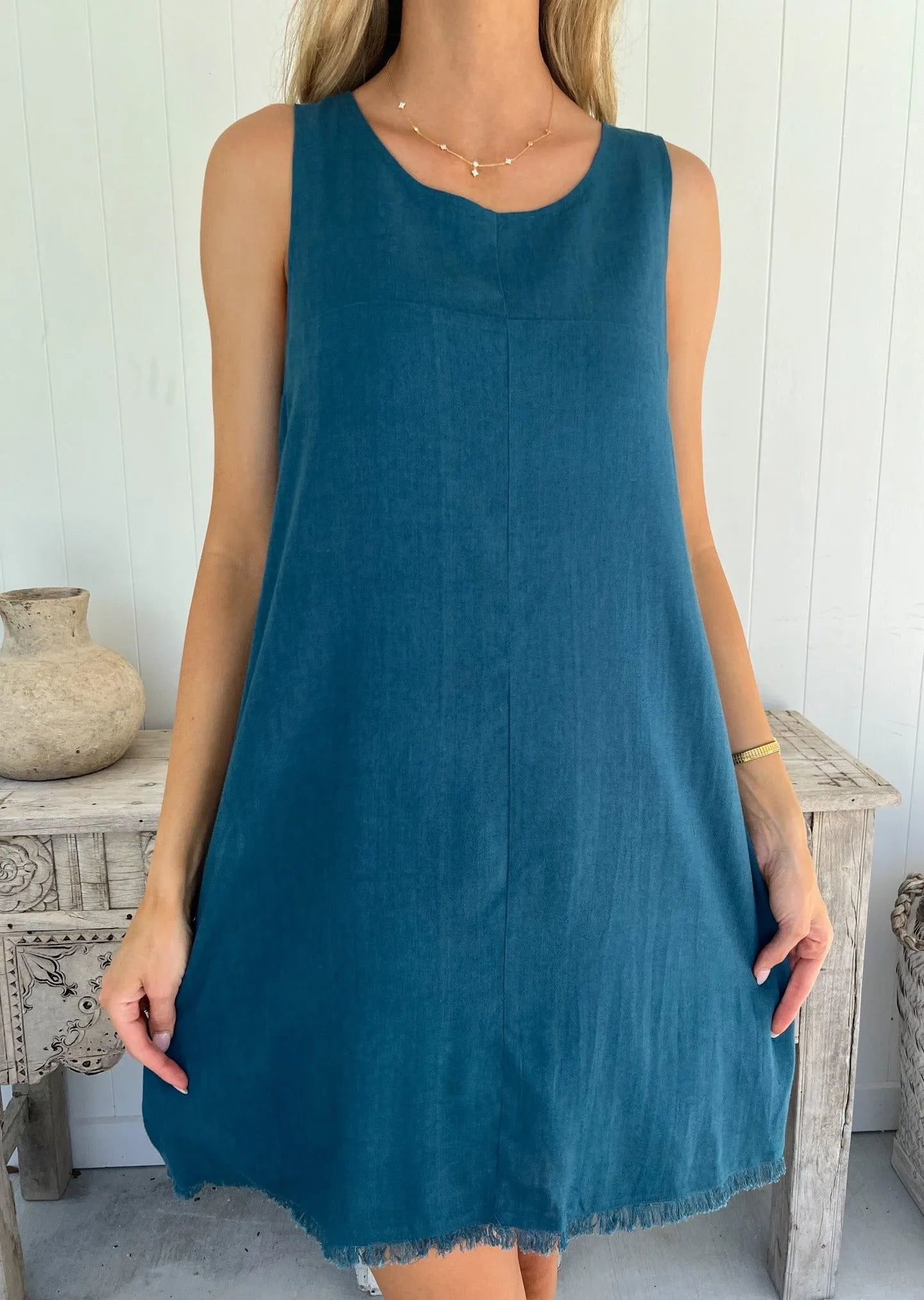 FREYA DRESS - TEAL