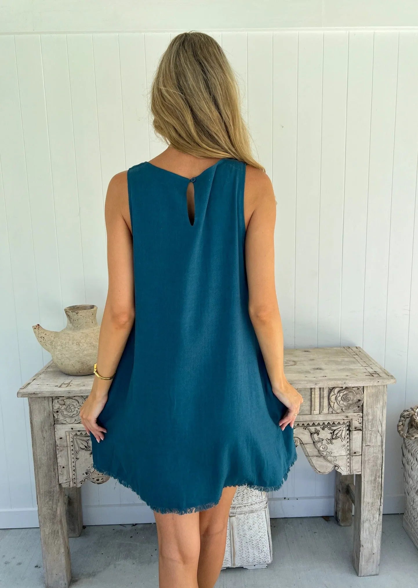 FREYA DRESS - TEAL