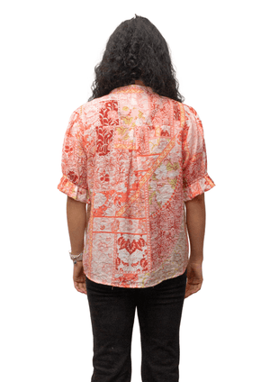 Patchwork Print Blouse