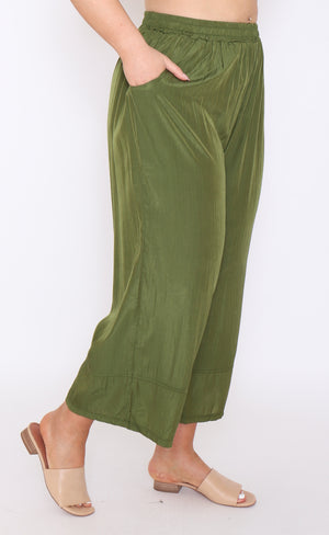 SILKY FEEL 3/4 PANTS