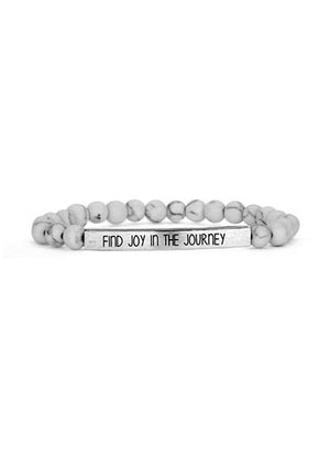 Inspirational Bar Bracelet With Stones