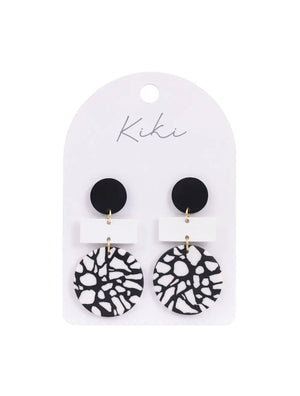 Black & White Tones Kiki Earrings