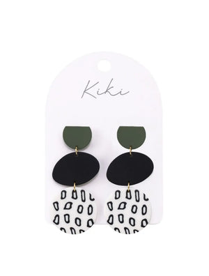 Black & White Tones Kiki Earrings