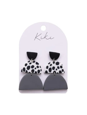 Black & White Tones Kiki Earrings