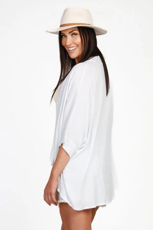 Long Button Up Shirt Top
