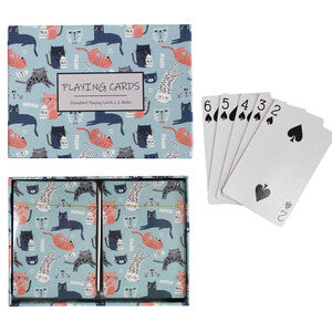 PLAYING CARDS - TWO PACK CATS