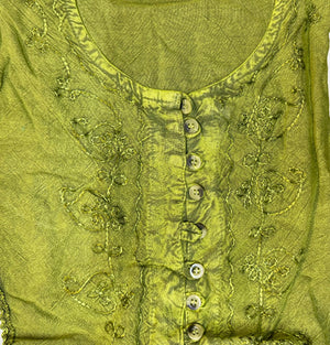 Bohemia Stonewash Top With Sleeves