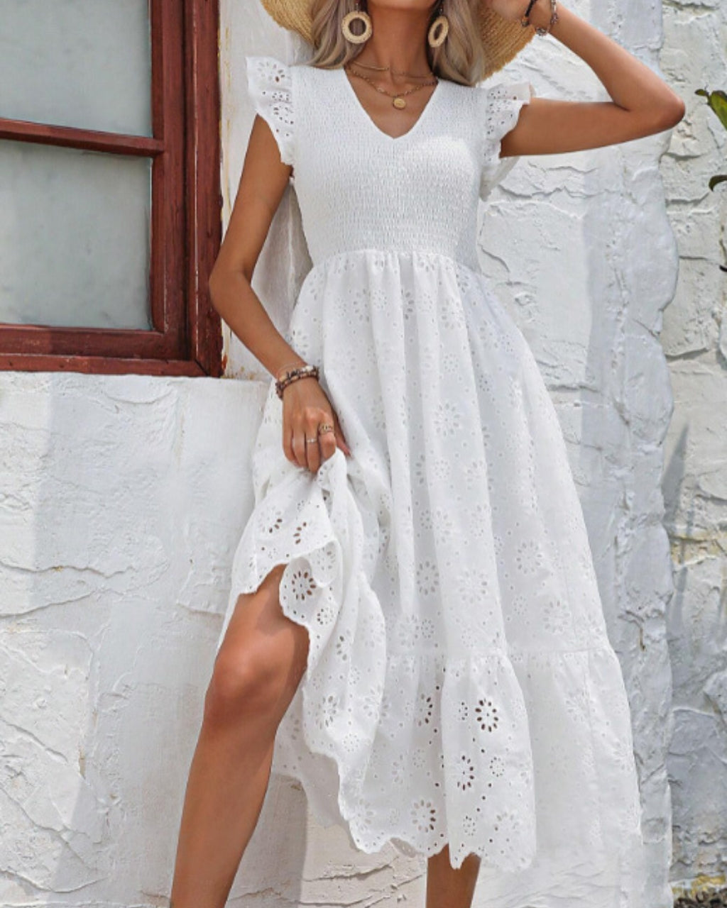 JUSTINE BROIDRE ANGLAIS MIDI