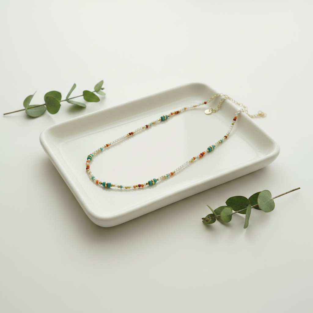 #Small Beaded Fashion Necklace