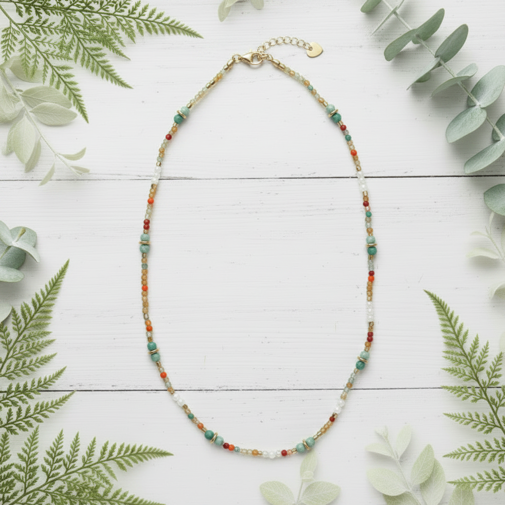 #Small Beaded Fashion Necklace