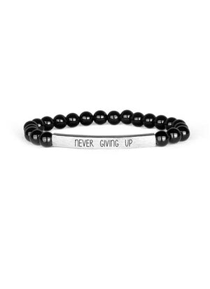 Inspirational Bar Bracelet With Stones