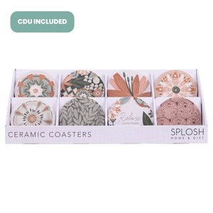 Amber Garden Ceramic Coaster