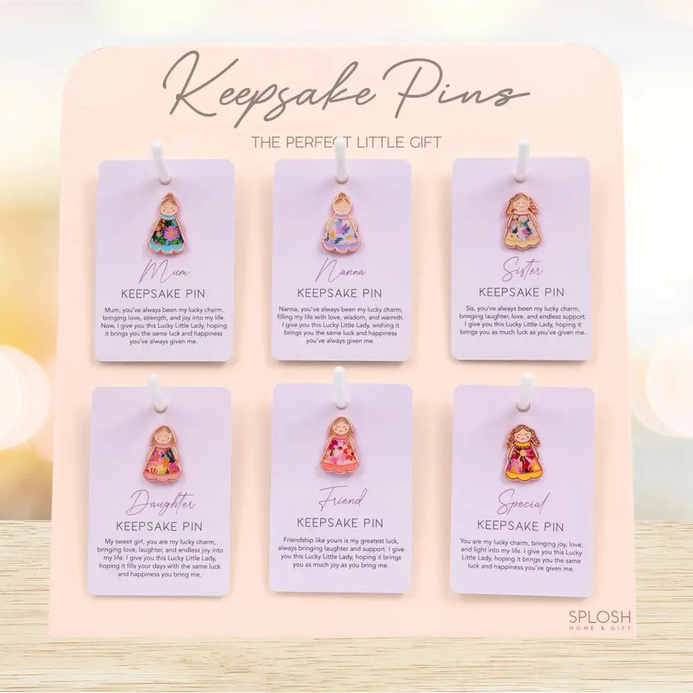 Lucky Little Lady Keepsake Pin