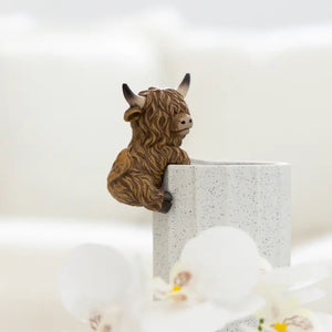 Saddle & Bloom Highland Cow Pot Hangers