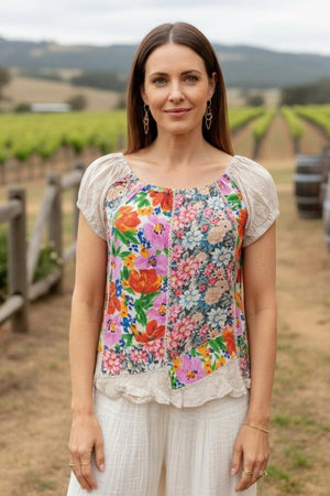 #Floral Romance Top