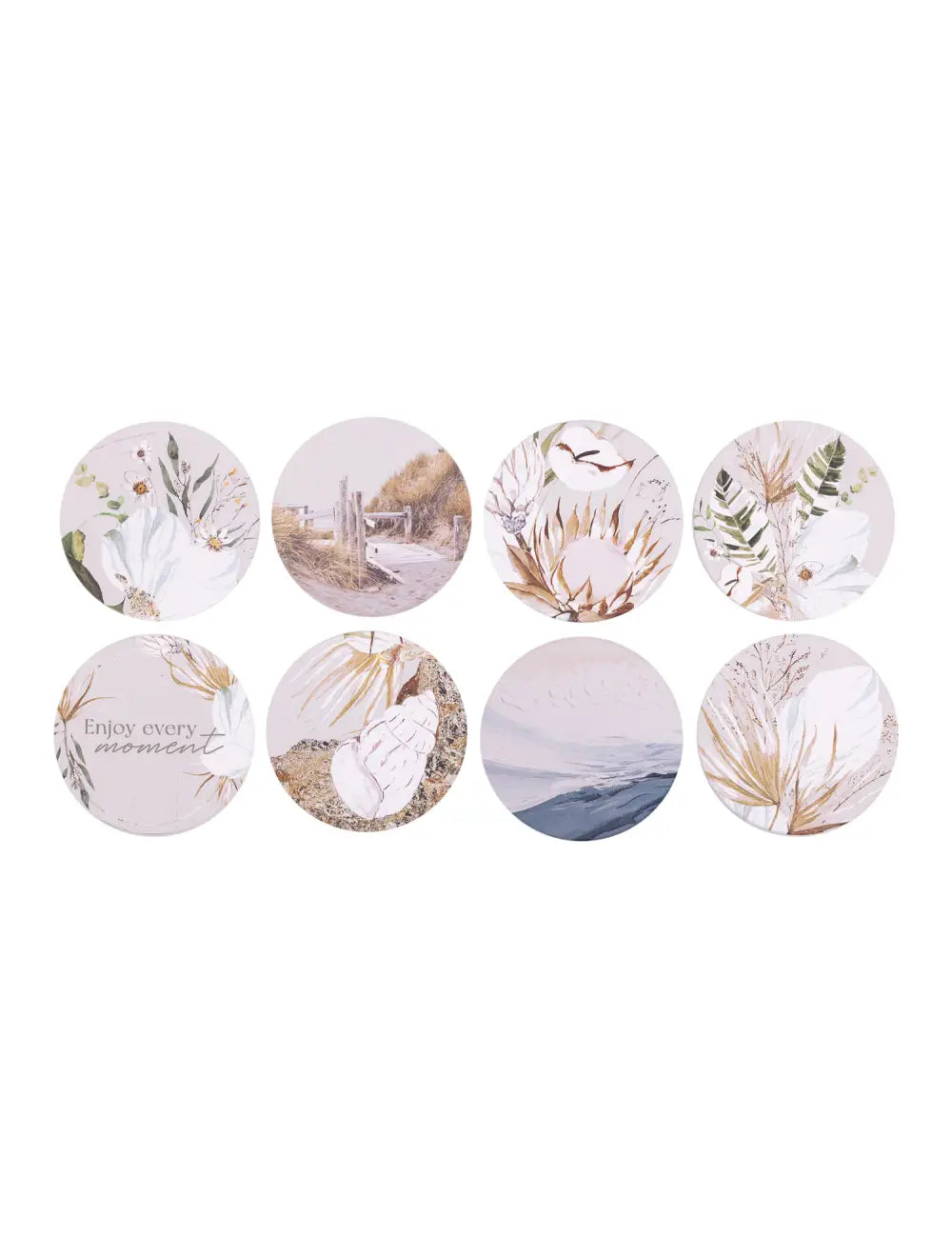 Palm Cove Ceramic Coaster