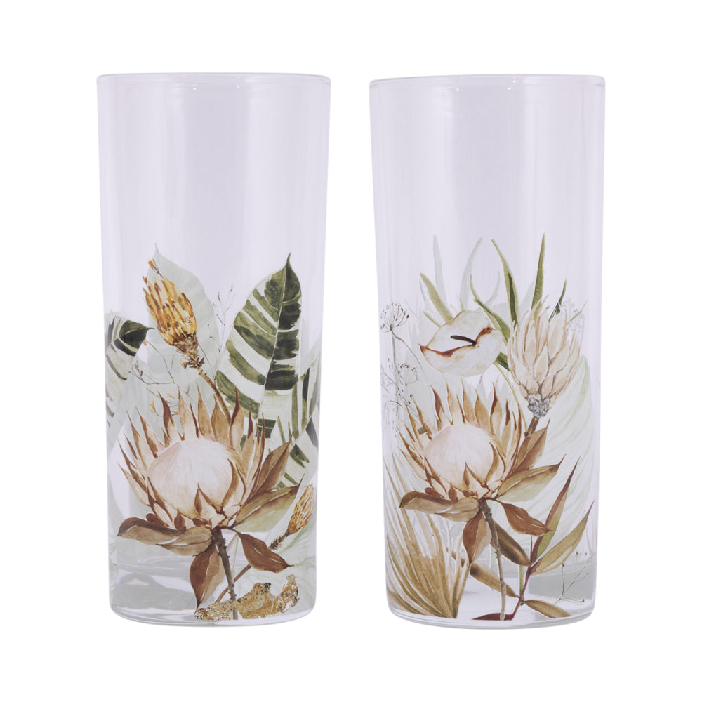 PALM COVE GLASS SET OF 2