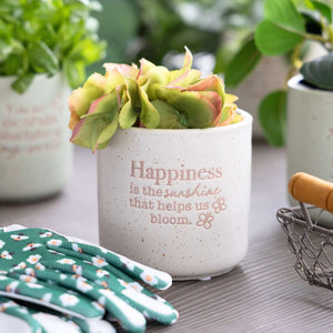Positive Ceramic Verse Pot