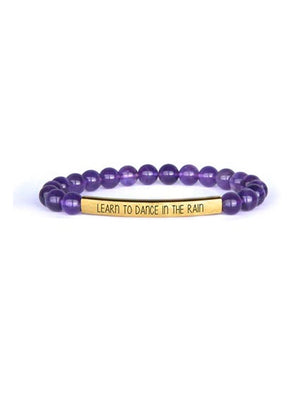 Inspirational Bar Bracelet With Stones