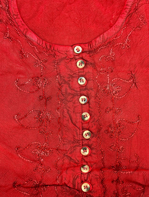 Bohemia Stonewash Top With Sleeves
