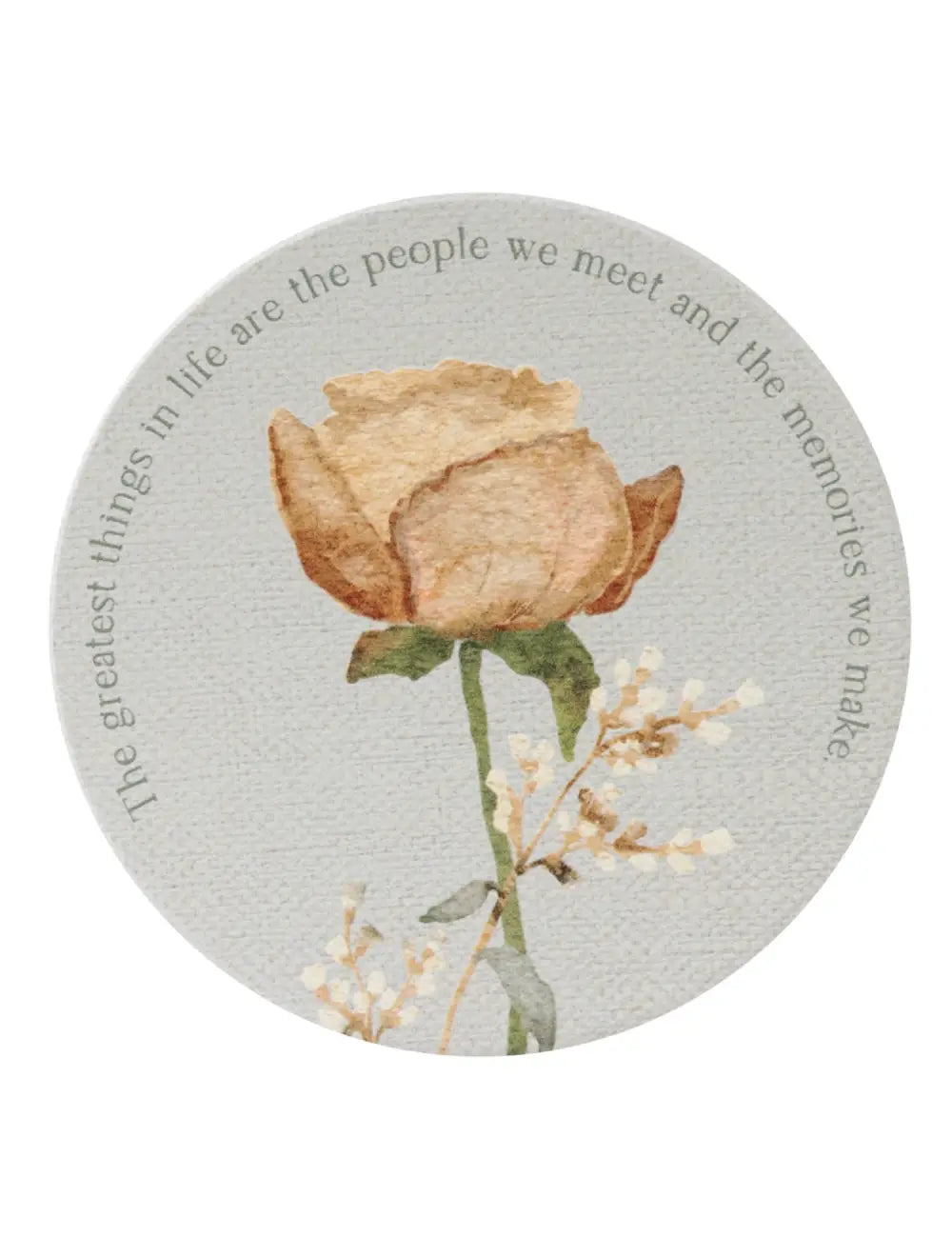 Rustic Meadow Ceramic Coaster