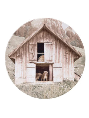 Rustic Meadow Ceramic Coaster