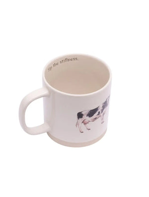 Rustic Meadow Diary Cow Mug