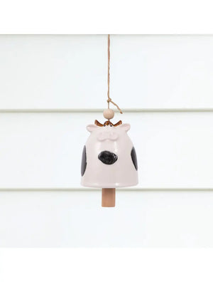 Rustic Meadow Cow Windchime
