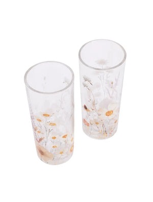 Set Of 2 Hi-Ball Glasses- Rust Meadows