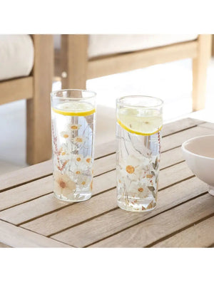 Set Of 2 Hi-Ball Glasses- Rust Meadows