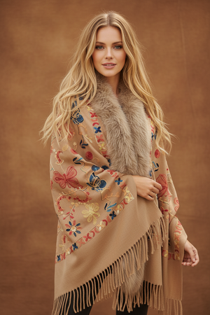 #Scarf Wrap With Fur