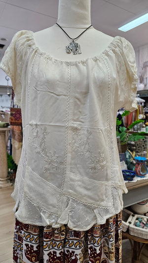 Stonewash Romance O/S Top