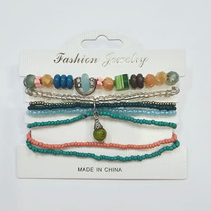 Elastic Bracelet Set - Abstract Dice