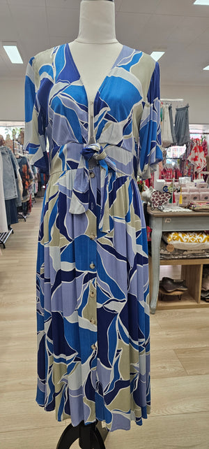 🌟SALE - Ramona Midi Dress - Azure