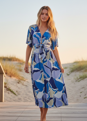 🌟SALE - Ramona Midi Dress - Azure