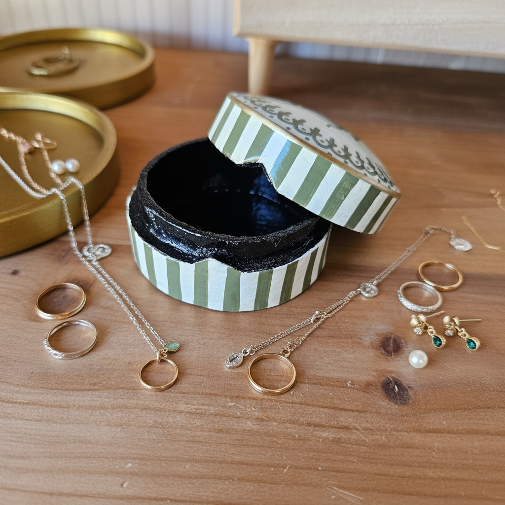 VIVI PAPER MACHE TRINKET BOX