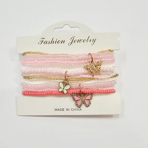 Elastic Bracelet Set - Pretty In Pink