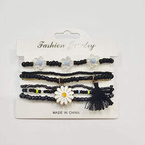 Elastic Bracelet Set - Black Betty
