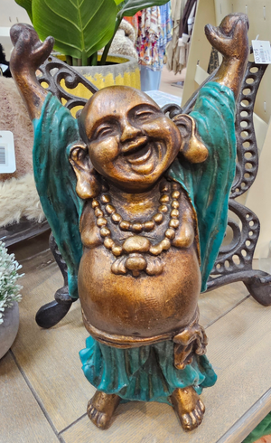 #Hands Up Happy Buddha - 30cm Tall