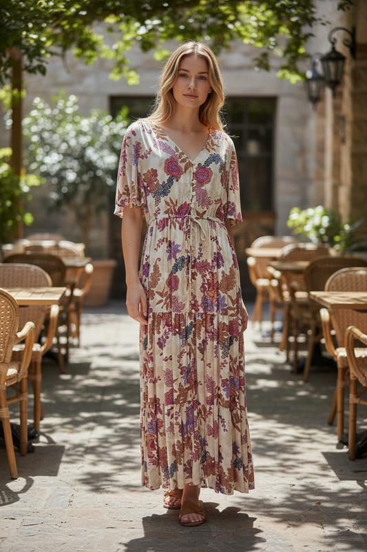 #Hailey V-Neckline Maxi Dress