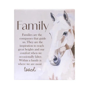 Saddle & Bloom Ceramic Verse