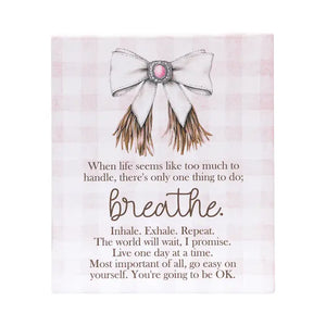 Saddle & Bloom Ceramic Verse
