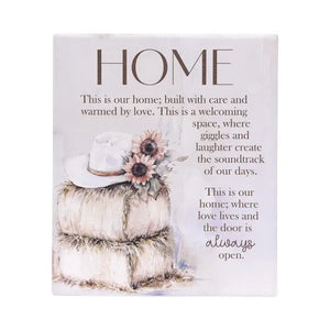 Saddle & Bloom Ceramic Verse