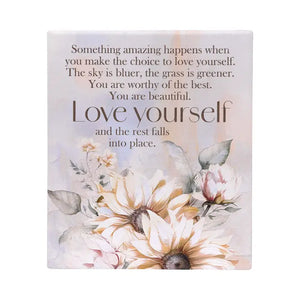 Saddle & Bloom Ceramic Verse