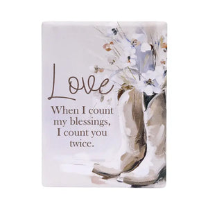 Saddle & Bloom Ceramic Magnet