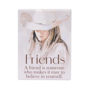Saddle & Bloom Ceramic Magnet