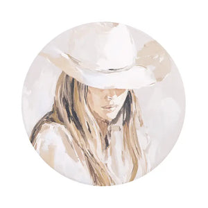 Saddle & Bloom Ceramic Coaster